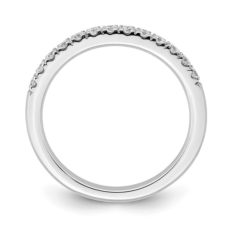True Origin 14K White Gold 1/3 carat Lab Grown Diamond VS+ F+ Complete Wedding Band Ring