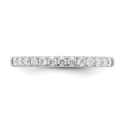 14K White Gold Lab Grown Diamond VS/SI FGH Wedding Band Ring