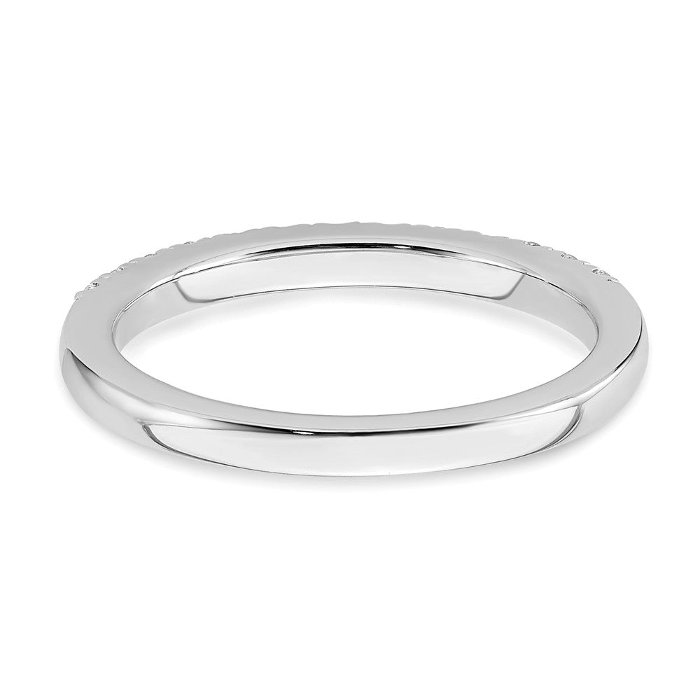 True Origin 14K White Gold 1/3 carat Lab Grown Diamond VS+ F+ Complete Wedding Band Ring