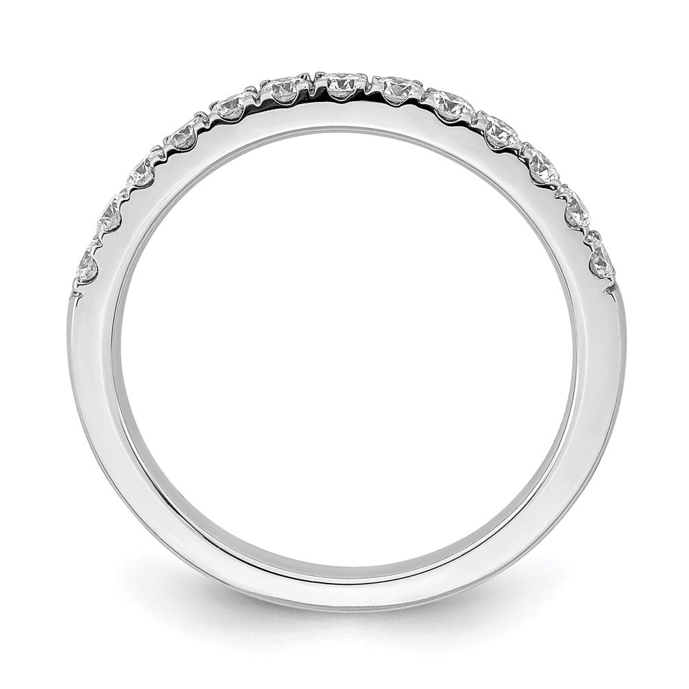 True Origin 14K White Gold 1/2 carat Lab Grown Diamond VS+ F+ Complete Wedding Band Ring