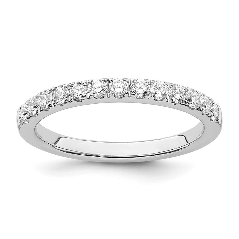 14k White Gold Real Diamond Wedding Band