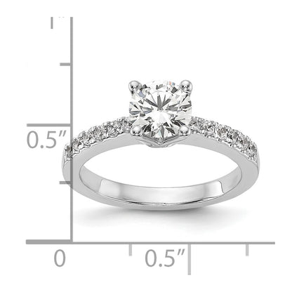 14K White Gold Lab Grown Diamond VS/SI+ G+ Engagement Ring