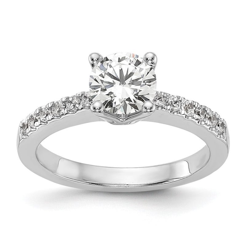 14K White Gold Lab Grown Diamond VS/SI+ G+ Engagement Ring