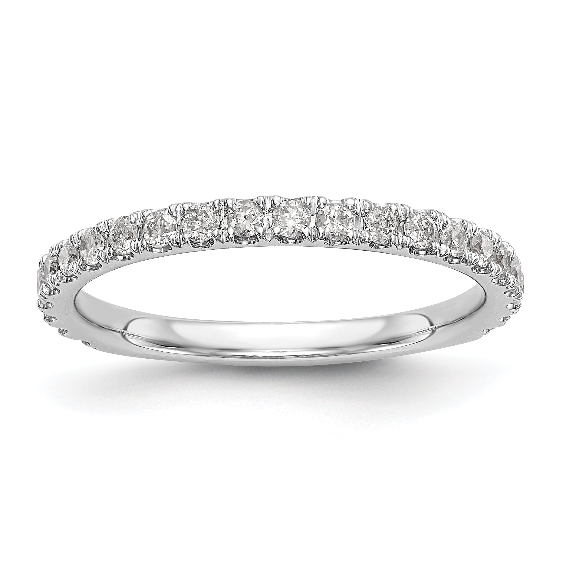 14k White Gold 3/8 Ct. Lab Grown Diamond VS/SI+ G+ Wedding Band Ring