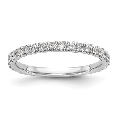 14k White Gold 3/8 Ct. Lab Grown Diamond VS/SI+ G+ Wedding Band Ring