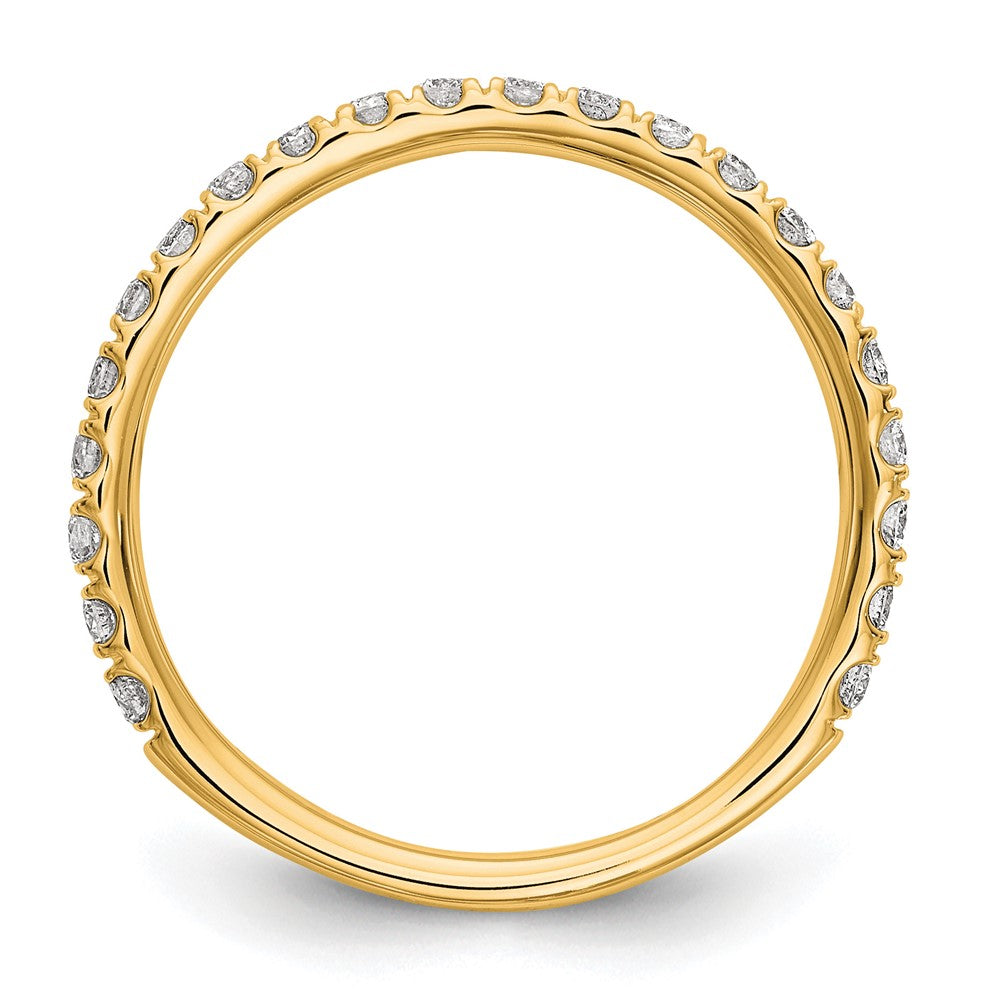 14k Yellow Gold 3/8 Ct. Lab Grown Diamond VS/SI+ G+ Complete Wedding Band