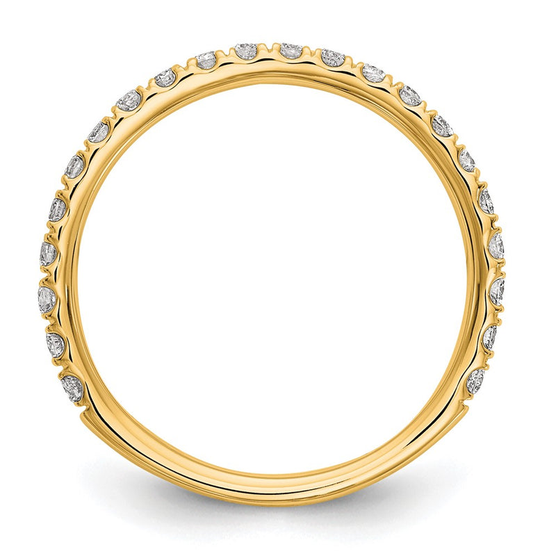 14k Yellow Gold 3/8 Ct. Lab Grown Diamond VS/SI+ G+ Complete Wedding Band