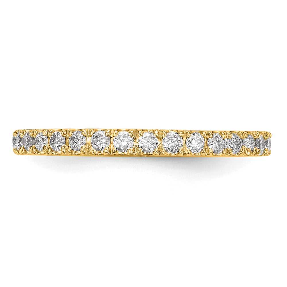 14k Yellow Gold 3/8 Ct. Lab Grown Diamond VS/SI+ G+ Complete Wedding Band