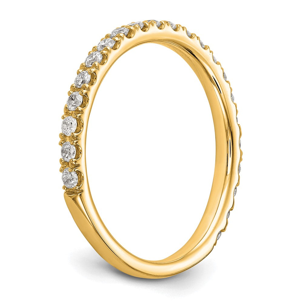 14k Yellow Gold 3/8 Ct. Lab Grown Diamond VS/SI+ G+ Complete Wedding Band
