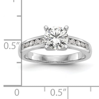 14k White Gold 1/5 Ct. Lab Grown Diamond VS/SI+ G+ Pet Set Engagement Ring