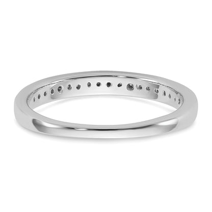 14K White Gold Peg Set 1/5 Carat Channel Diamond Semi Mount Engagement Ring