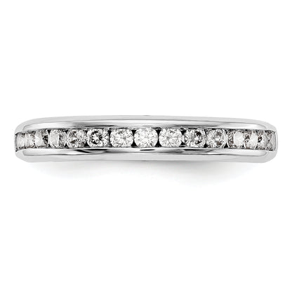 14K White Gold Lab Grown Diamond VS/SI+ G+ Wedding Band Ring