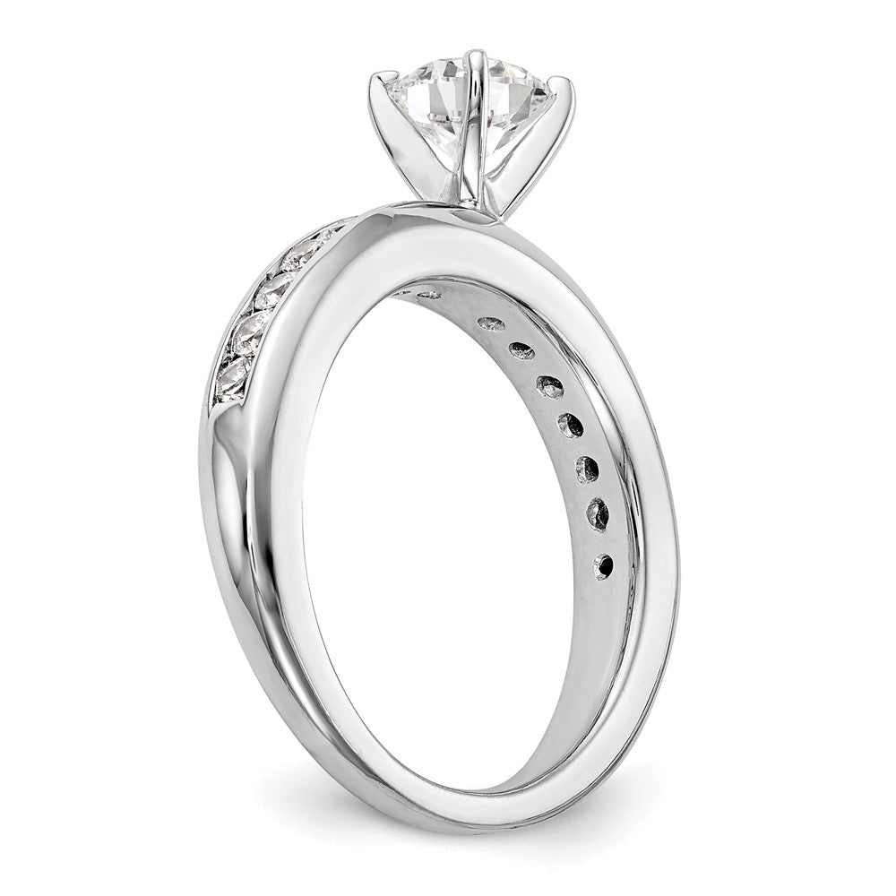 14K White Gold Lab Grown Diamond VS/SI FGH Engagement Ring