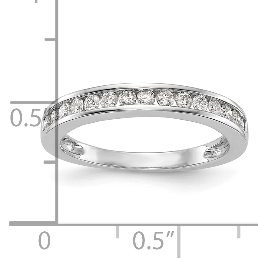 14K White Gold Lab Grown Diamond VS/SI FGH Wedding Band Ring