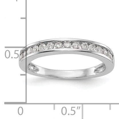 14K White Gold Lab Grown Diamond VS/SI FGH Wedding Band Ring