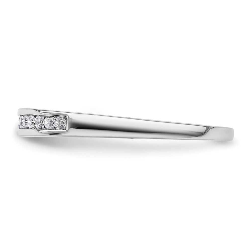 14k White Gold 1/8 Ct. Lab Grown Diamond VS/SI+ G+ Wedding Band Ring