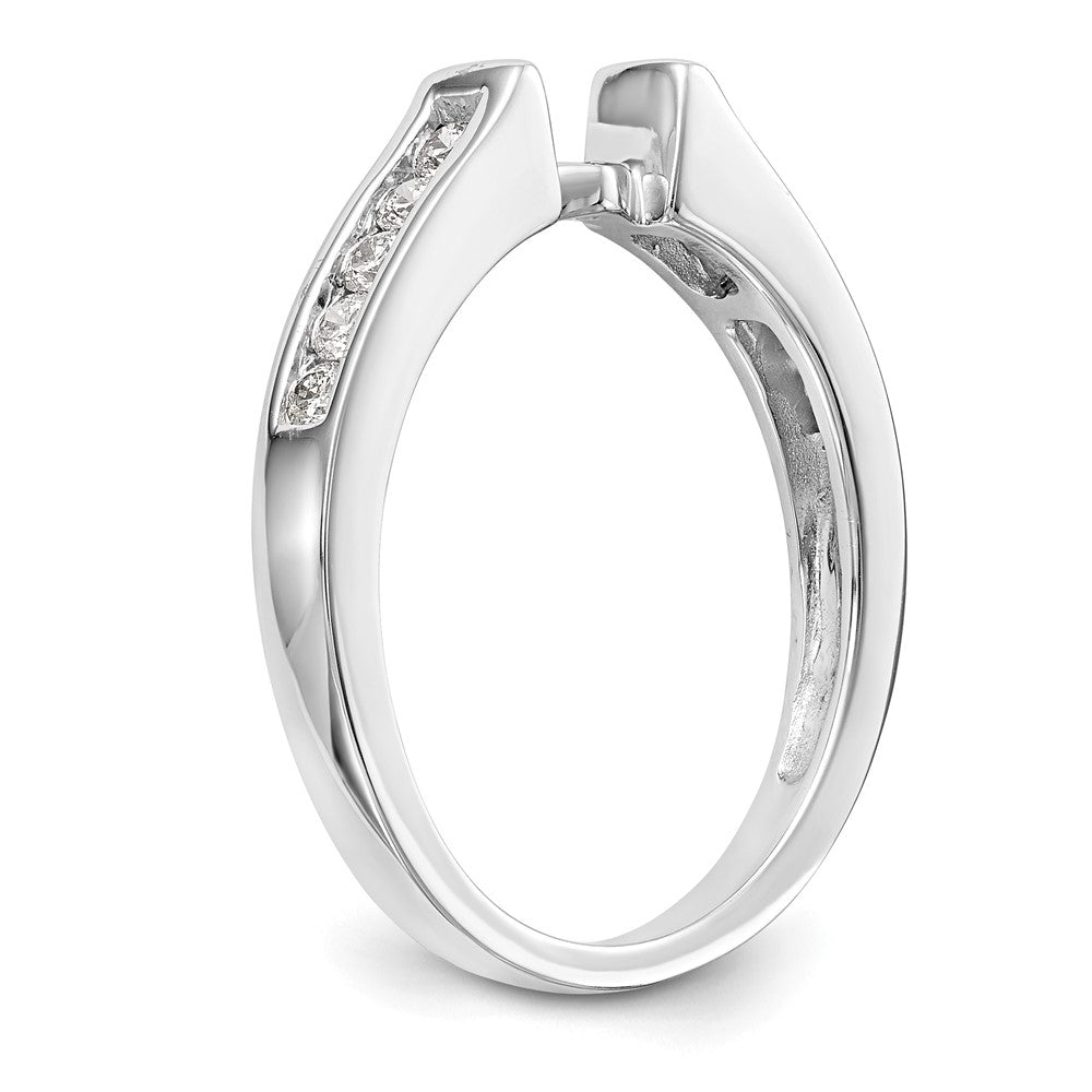 14k White Gold 1/4 Ct. Lab Grown Diamond VS/SI+ G+ Semi Mount Peg Set Engagement Ring