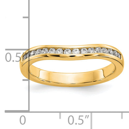 14K Yellow Gold Diamond Wedding Band