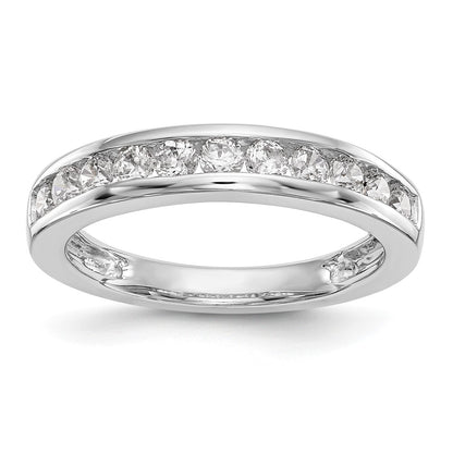 14k White Gold 3/4 Ct. Lab Grown Diamond VS/SI+ G+ Wedding Band Ring