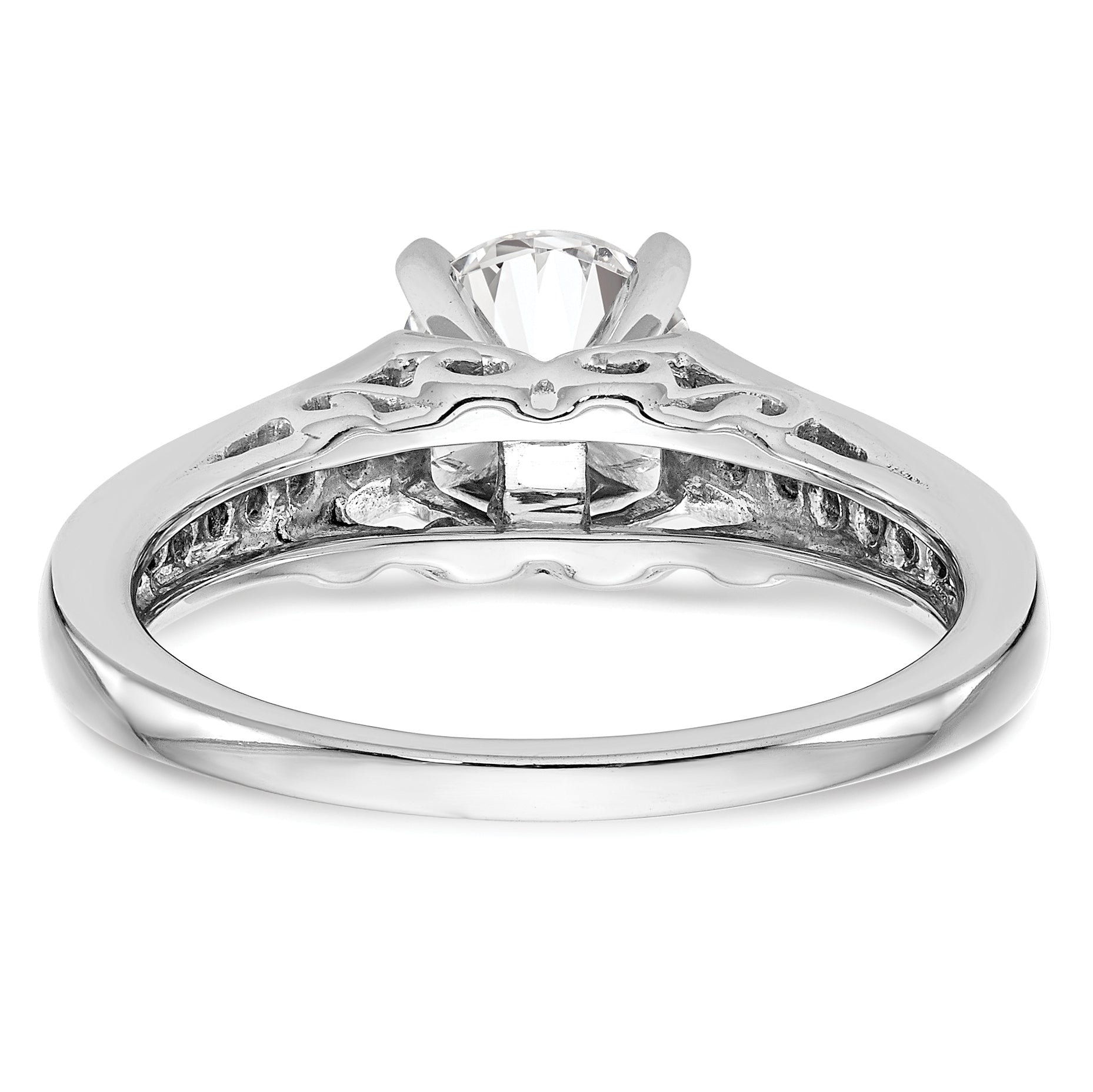 14k White Gold 1/5 Ct. Lab Grown Diamond VS/SI+ G+ Pet Set Engagement Ring