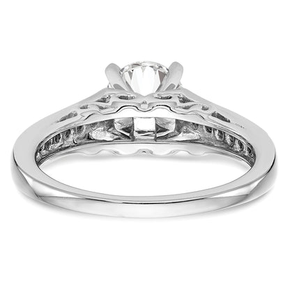 14k White Gold 1/5 Ct. Lab Grown Diamond VS/SI+ G+ Pet Set Engagement Ring