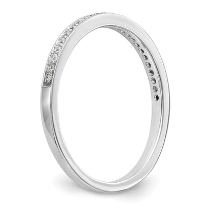 14k White Gold 1/8 Ct. Lab Grown Diamond VS/SI+ G+ Wedding Band Ring