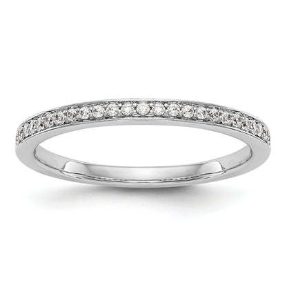 14k White Gold 1/8 Ct. Lab Grown Diamond VS/SI+ G+ Wedding Band Ring