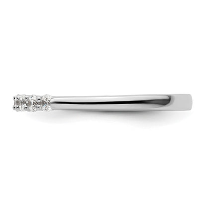 14K White Gold Lab Grown Diamond VS/SI+ G+ Wedding Band Ring