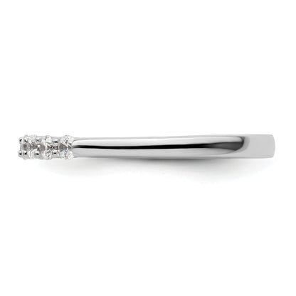 14K White Gold Lab Grown Diamond VS/SI+ G+ Wedding Band Ring