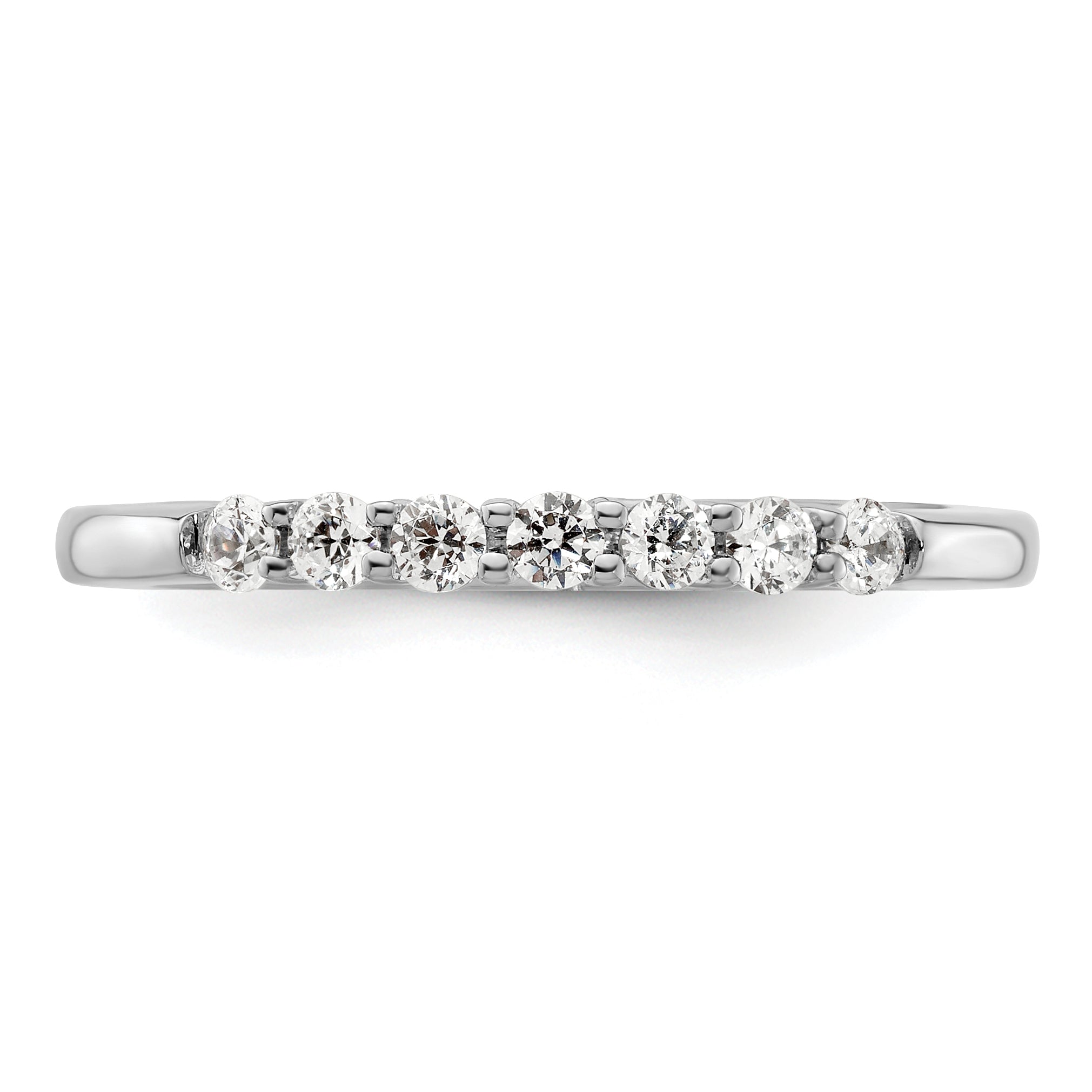 14K White Gold Lab Grown Diamond VS/SI+ G+ Wedding Band Ring