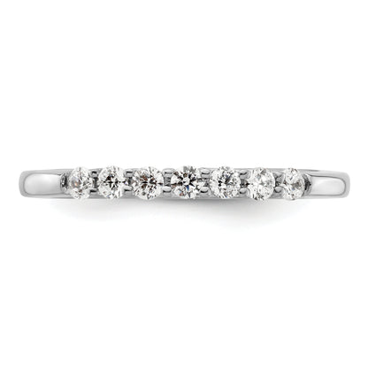 14K White Gold Lab Grown Diamond VS/SI+ G+ Wedding Band Ring