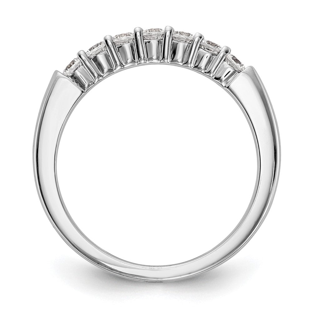 14k White Gold Real Diamond Wedding Band