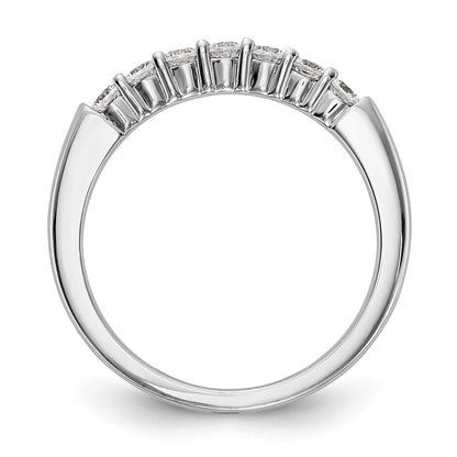 14k White Gold Real Diamond Wedding Band