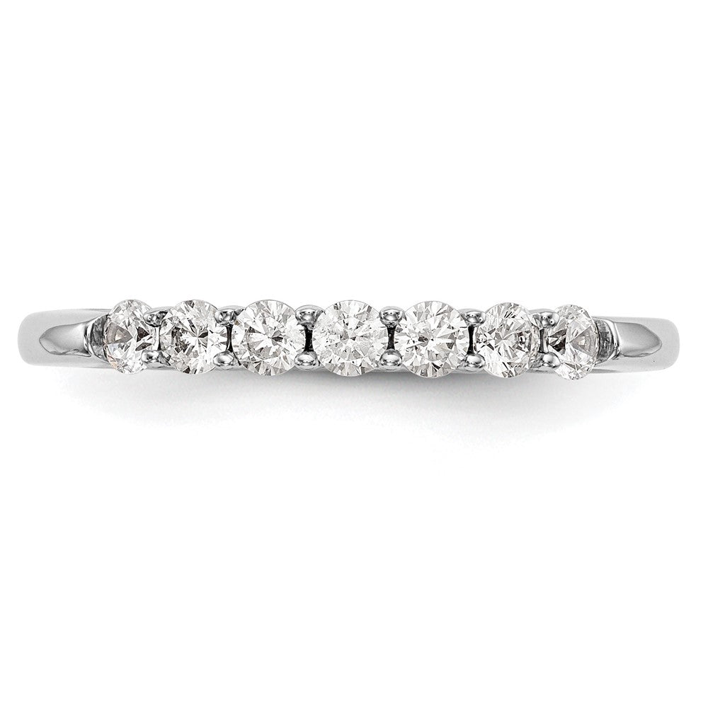 14k White Gold Real Diamond Wedding Band