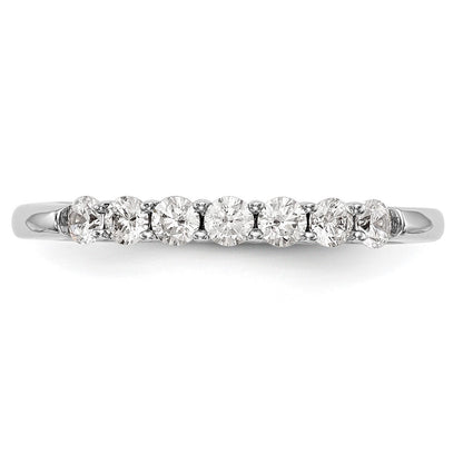 14k White Gold Real Diamond Wedding Band