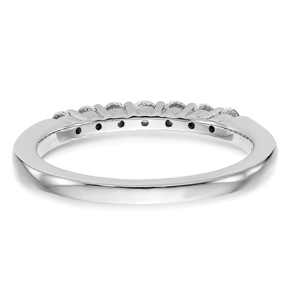 14k White Gold Real Diamond Wedding Band