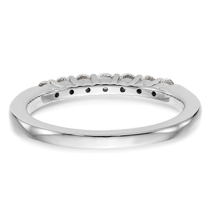 14k White Gold Real Diamond Wedding Band
