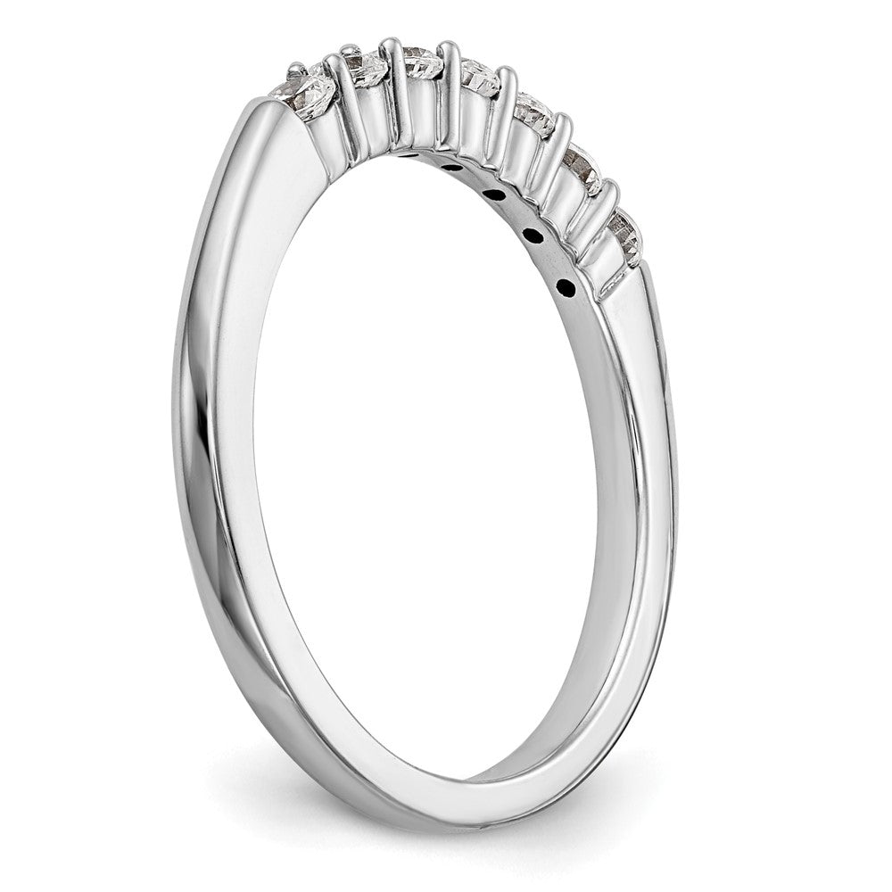 14k White Gold Real Diamond Wedding Band