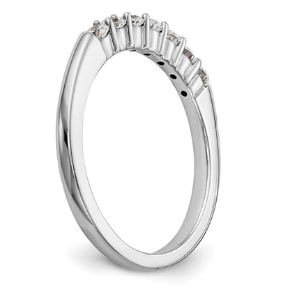 14k White Gold Real Diamond Wedding Band