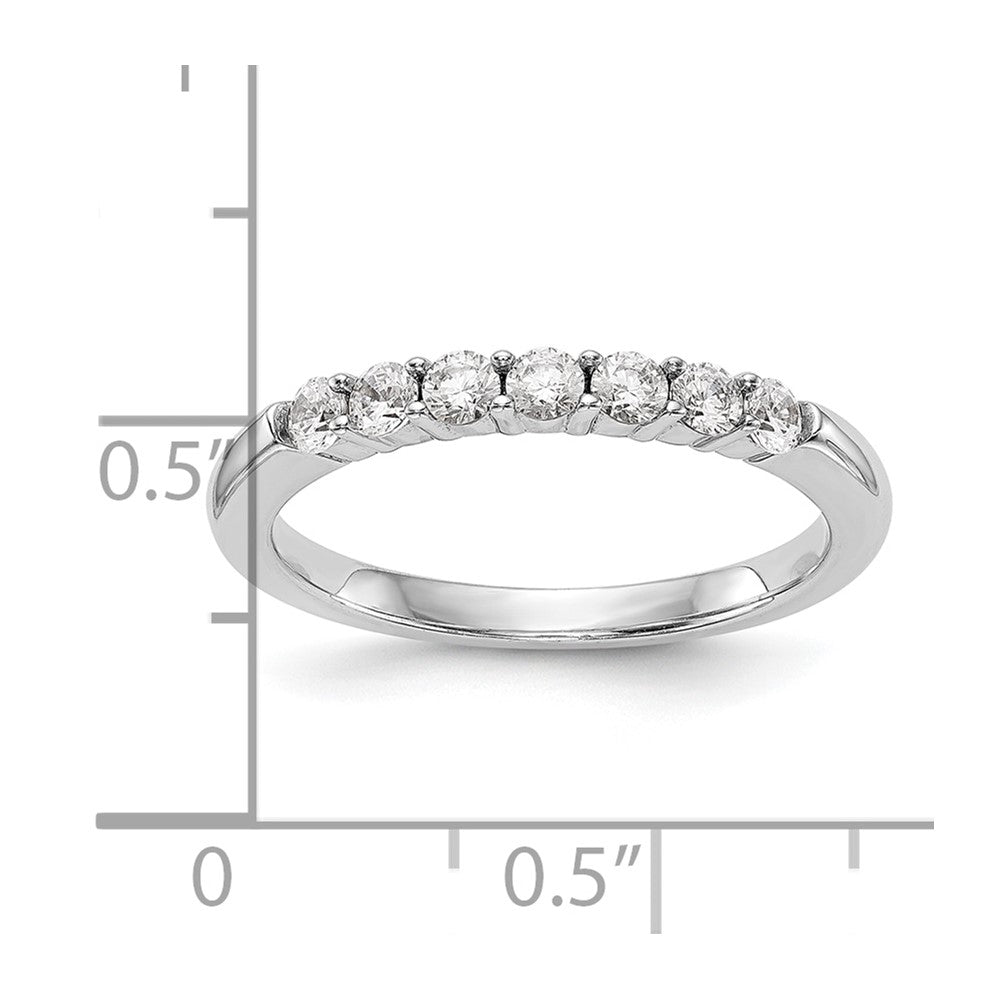 14k White Gold Real Diamond Wedding Band