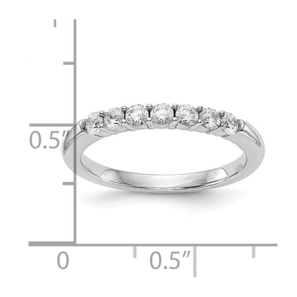 14k White Gold Real Diamond Wedding Band