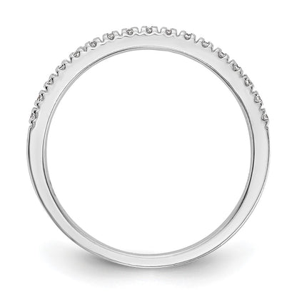 14k White Gold Real Diamond Wedding Band