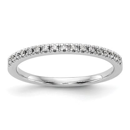 14k White Gold Real Diamond Wedding Band