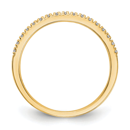 14K Yellow Gold Diamond Wedding Band