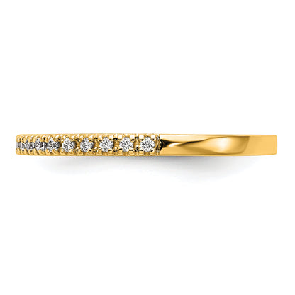 14K Yellow Gold Diamond Wedding Band