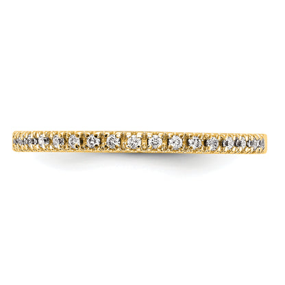 14K Yellow Gold Diamond Wedding Band
