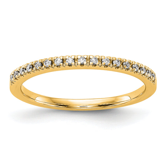 14K Yellow Gold Diamond Wedding Band