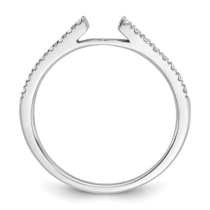 14k White Gold 1/10 Ct. Lab Grown Diamond VS/SI+ G+ Peg Set Engagement Ring