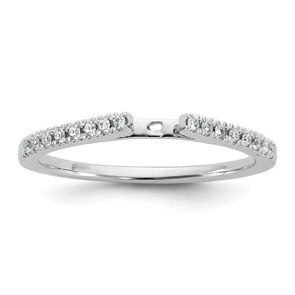 14k White Gold 1/10 Ct. Lab Grown Diamond VS/SI+ G+ Semi Mount Peg Set Engagement Ring