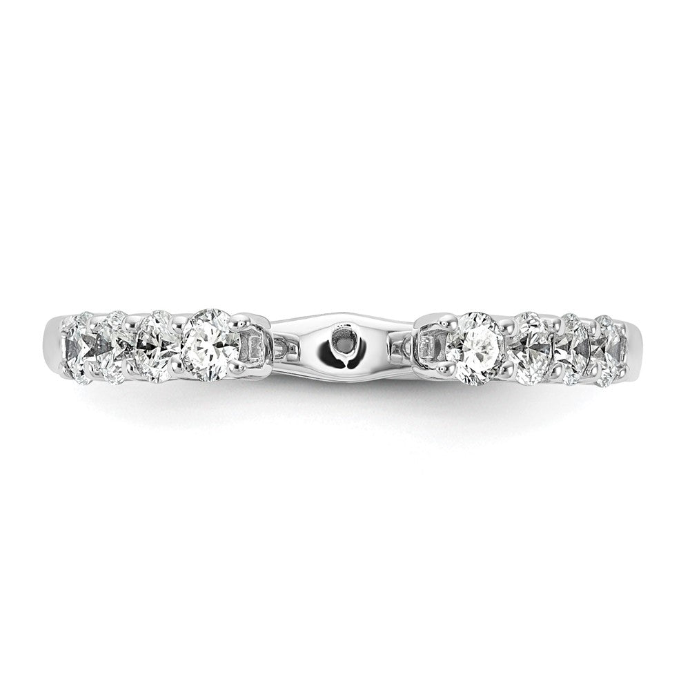14k White Gold 1/2 Ct. Lab Grown Diamond VS/SI+ G+ Peg Set Engagement Ring